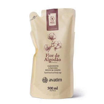 Refil Sabonete Líquido Flor De Algodão 500ml