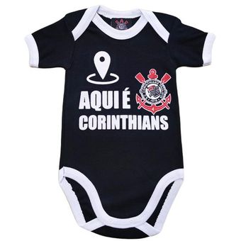 Body Bebê Aqui É Corinthians