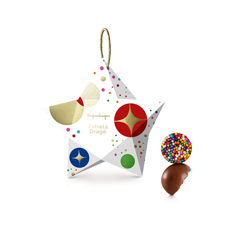 Enfeite Kopenhagen Estrela Dragê 60g