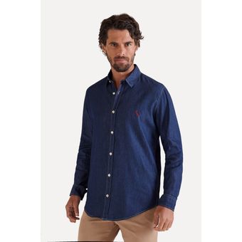 Camisa Cont. Reserva Easy Oxford Denim