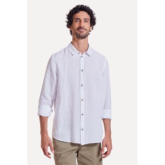 Camisa Manga Longa Linho - Reserva