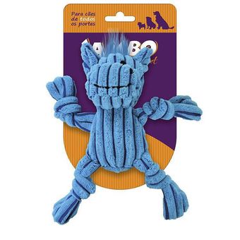 Brinquedo Jambo Mini Knot Hippo Para Cães - Azul