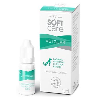 Colírio Para Cães E Gatos Soft Care Vetguar Solução De Uso Oftálmica Frasco Gotejador - 10ml