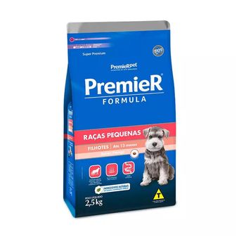 Ração Premier Fórmula Para Cães Filhotes De Raças Pequenas Sabor Frango - 2,5kg