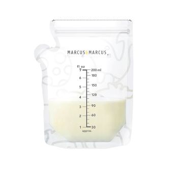 Bag para Leite Materno Termossenssível 200ml 50pcs Marcus & Marcus Transparente