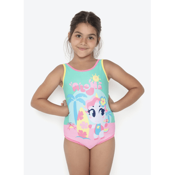 Maiô Menina Unicórnio Aloha - Puket