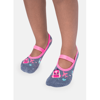 Meia Sapatiha Boneca Kids Azul Jeans - Puket