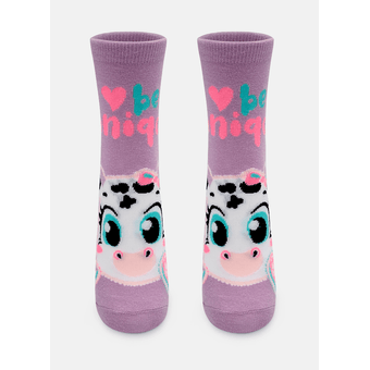 Meia Soquete Desenhada Feminina Ef Lilas - Puket