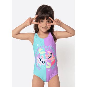 Maiô Menina Pet Sereia - Puket