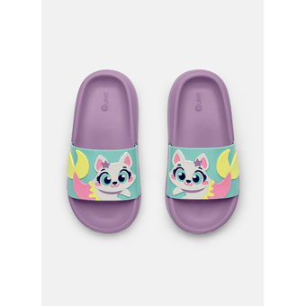 Chinelo Slide Kids Sereia Pet Lilas Lavanda - Puket