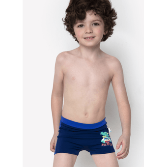 Sunga Boxer Kids Dragão Street Azul Marinho - Puket