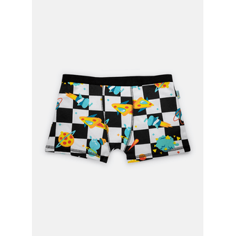 Cueca Boxer Teen Space Food Preto - Puket