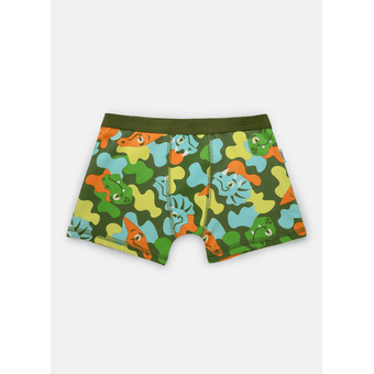 Cueca Boxer Kids Dino Trio Verde - Puket