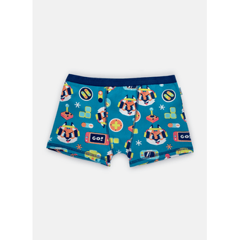 Cueca Boxer Teen Raposa Gamer Azul - Puket