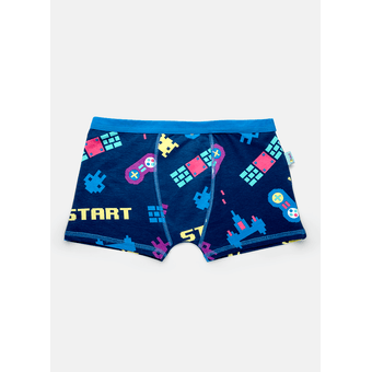 Cueca Boxer Teen Games Azul Marinho - Puket