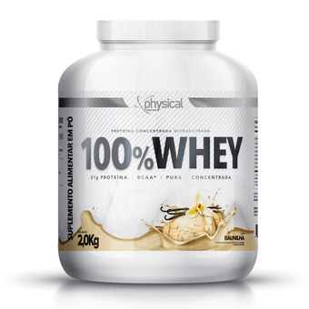 Whey Protein Physical Pharma 100% Whey Concentrado Baunilha 2kg