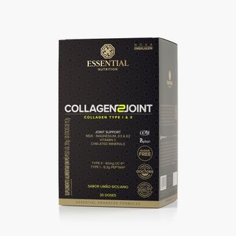 Colágeno Essential Nutrition Collagen 2 Joint Limão Siciliano Caixa com 30 Sachês