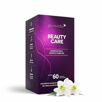 Vitaminas e Minerais Pura Vida Beauty Care 60 Cápsulas