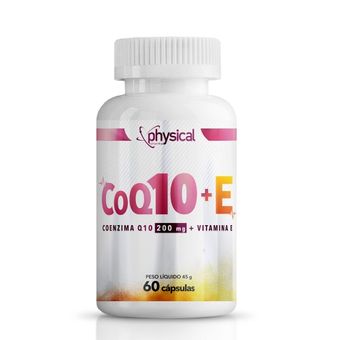 Enzimas Physical Pharma Coq10 200mg + Vitamina E 60 Cápsulas