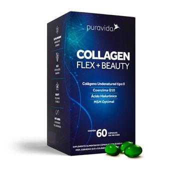 Colágeno Pura Vida Collagen Flex + Beauty 60 Cápsulas