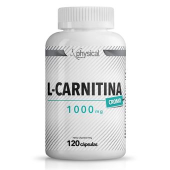 L-Carnitina Physical Pharma com cromo 1000mg 120 Cápsulas