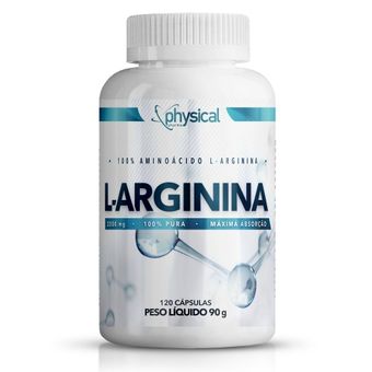 L-Arginina Physical Pharma 120 Cápsulas