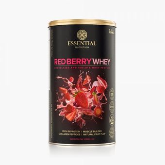 Whey Hidrolisado Essential Nutrition Red Berry Frutas Vermelhas 450g