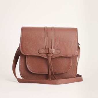 Bolsa Pequena Retrô Em Couro