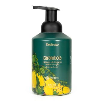 Espuma de Limpeza Mãos e Corpo Carambola 500 Ml - Desfrutar - Avatim